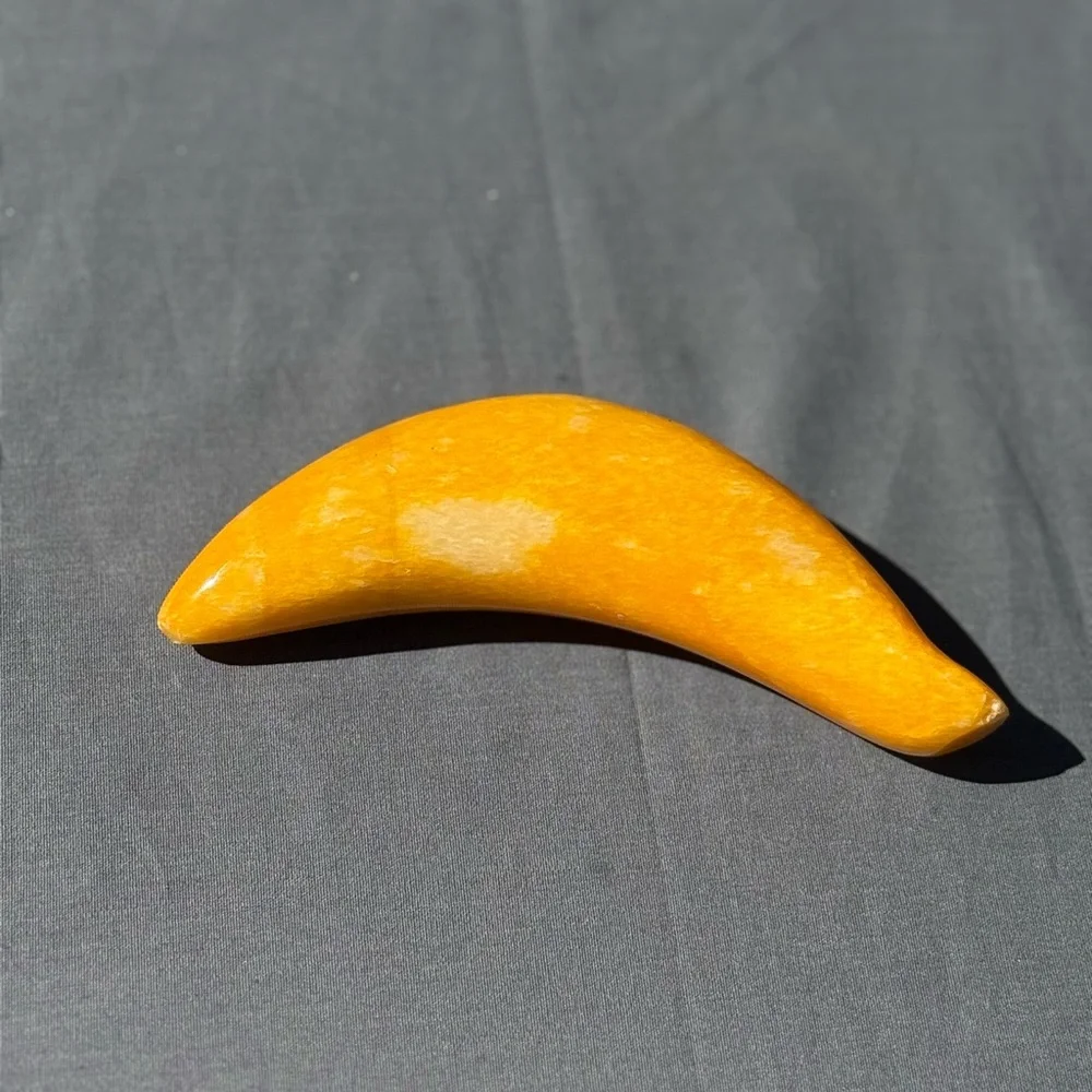 ✨ Vintage Onyx Stone Fruit Bowl | MCM Hand-Carved Alabaster Fruit Display ✨ - Picture 7 of 13